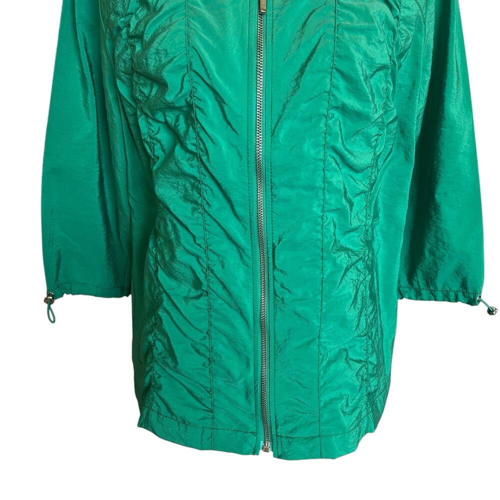 Chico's Zenergy Jacket Women's Size 2 Large 12/14 Green Zip Front Activewear - Picture 7 of 10